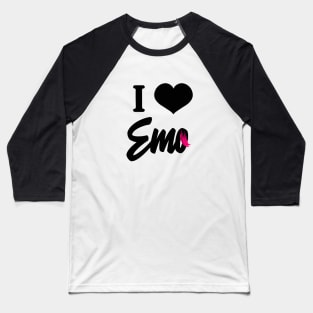 I Love Emo Baseball T-Shirt